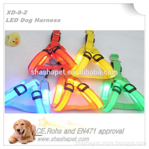 New product in chest lead dog harness with led dog harness